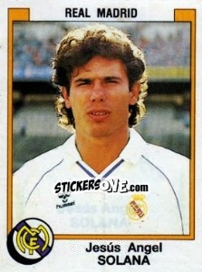 Cromo Jesus Angel Solana - Liga Spagnola 1987-1988 - Panini