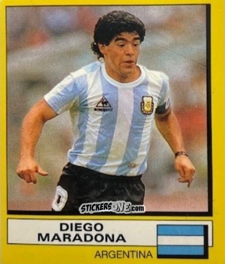 Figurina Diego Armando Maradona - Liga Spagnola 1987-1988 n. 208 - Panini