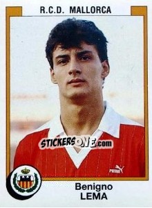 Cromo Benigno Lema - Liga Spagnola 1987-1988 - Panini