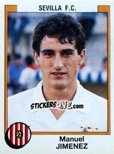 Figurina Manuel Jimenez - Liga Spagnola 1987-1988 - Panini