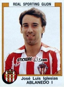 Sticker Jose Luis Iglesias Ablanedo - Liga Spagnola 1987-1988 n. 335 - Panini