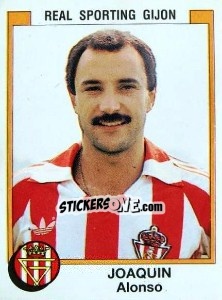 Cromo Joaquin Alonso - Liga Spagnola 1987-1988 - Panini