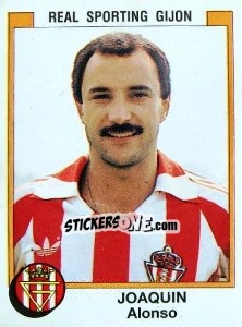Sticker Joaquin Alonso - Liga Spagnola 1987-1988 n. 337 - Panini
