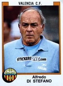 Cromo Alfredo di Stefano - Liga Spagnola 1987-1988 - Panini