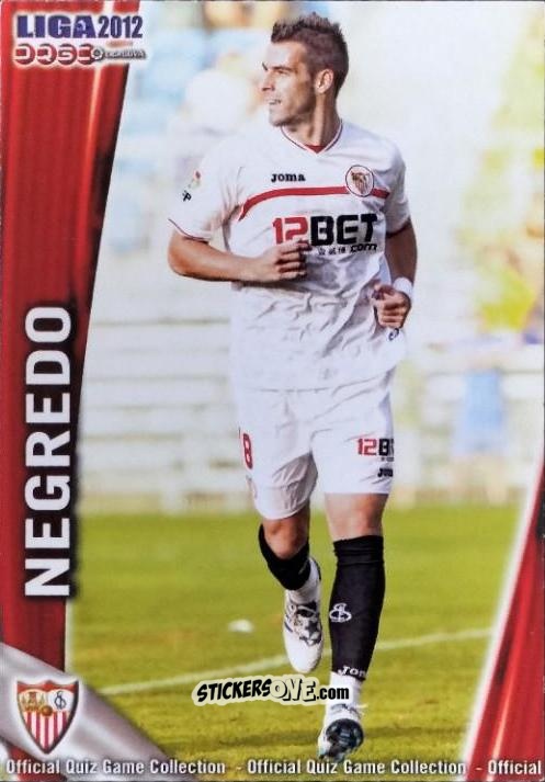 Cromo Negredo - Campeonato Nacional De Liga 2011-2012 n. 129 - Mundicromo