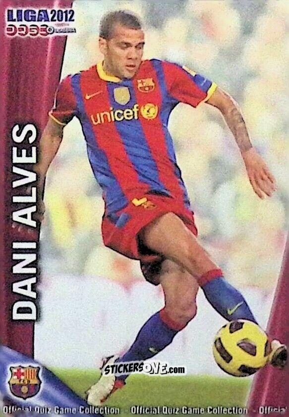 Sticker Dani Alves - Campeonato Nacional De Liga 2011-2012 n. 6 - Mundicromo