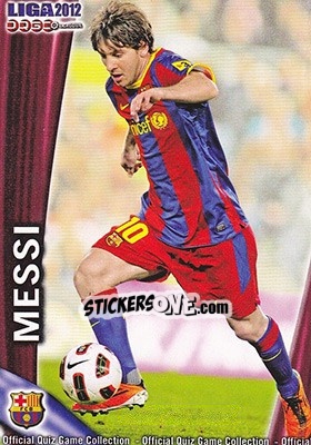 Figurina Messi - Campeonato Nacional De Liga 2011-2012 - Mundicromo