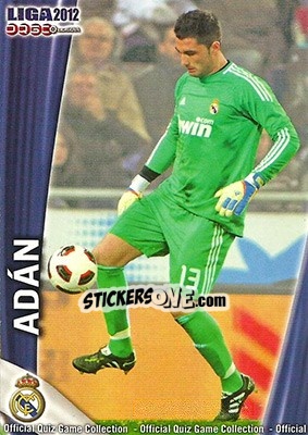 Sticker Adán - Campeonato Nacional De Liga 2011-2012 - Mundicromo