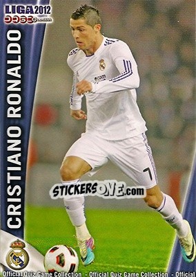 Cromo Cristiano Ronaldo - Campeonato Nacional De Liga 2011-2012 - Mundicromo