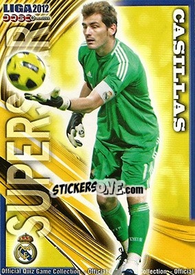 Cromo Casillas - Campeonato Nacional De Liga 2011-2012 - Mundicromo