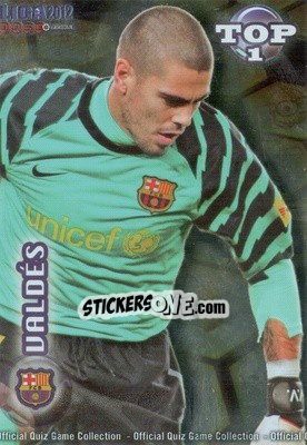 Sticker Víctor Valdés - Campeonato Nacional De Liga 2011-2012 n. 541 - Mundicromo