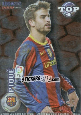 Sticker Piqué - Campeonato Nacional De Liga 2011-2012 - Mundicromo