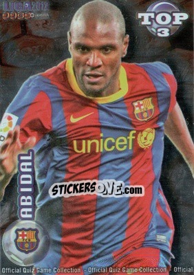 Sticker Abidal - Campeonato Nacional De Liga 2011-2012 n. 577 - Mundicromo