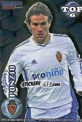 Cromo Ponzio - Campeonato Nacional De Liga 2011-2012 n. 592 - Mundicromo