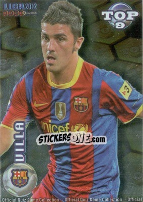 Cromo David Villa - Campeonato Nacional De Liga 2011-2012 - Mundicromo