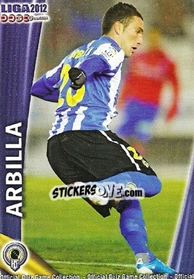 Sticker Arbilla - Campeonato Nacional De Liga 2011-2012 - Mundicromo