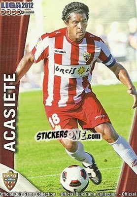 Cromo Acasiete - Campeonato Nacional De Liga 2011-2012 - Mundicromo