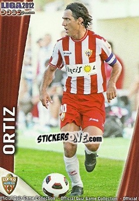 Sticker Ortíz - Campeonato Nacional De Liga 2011-2012 - Mundicromo