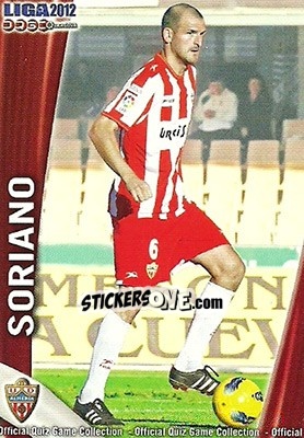 Sticker Soriano - Campeonato Nacional De Liga 2011-2012 - Mundicromo