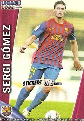 Sticker Sergi Gómez - Campeonato Nacional De Liga 2011-2012 n. 782 - Mundicromo