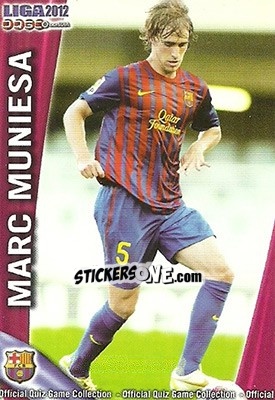 Sticker Muniesa - Campeonato Nacional De Liga 2011-2012 - Mundicromo