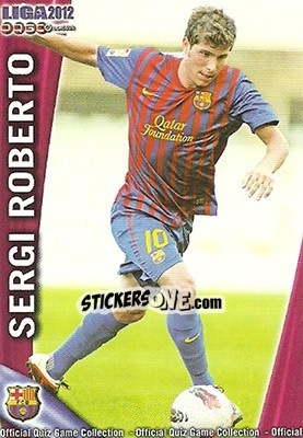 Sticker Sergi Roberto - Campeonato Nacional De Liga 2011-2012 - Mundicromo