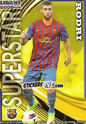 Sticker Rodri - Campeonato Nacional De Liga 2011-2012 - Mundicromo