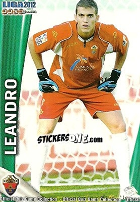 Figurina Leandro - Campeonato Nacional De Liga 2011-2012 - Mundicromo