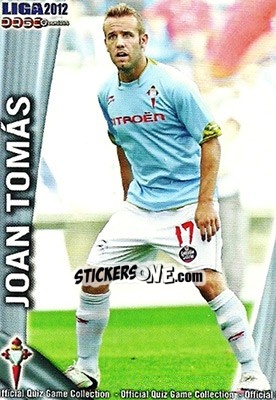 Sticker Joan Tomás - Campeonato Nacional De Liga 2011-2012 - Mundicromo