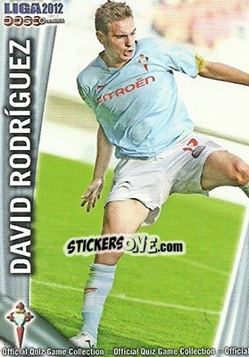 Sticker David Rodríguez - Campeonato Nacional De Liga 2011-2012 - Mundicromo