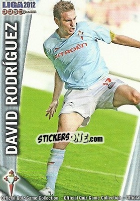 Sticker David Rodríguez - Campeonato Nacional De Liga 2011-2012 n. 832 - Mundicromo