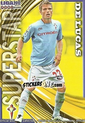 Sticker De Lucas - Campeonato Nacional De Liga 2011-2012 n. 837 - Mundicromo