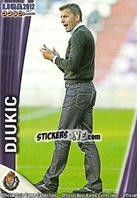 Sticker Djukic - Campeonato Nacional De Liga 2011-2012 - Mundicromo