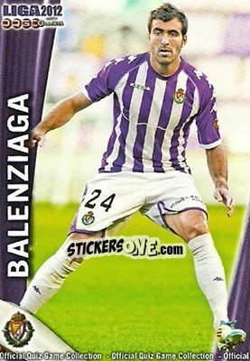 Figurina Balenziaga - Campeonato Nacional De Liga 2011-2012 - Mundicromo