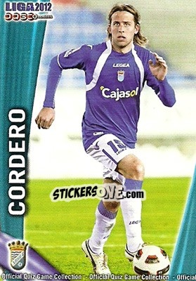 Cromo Cordero - Campeonato Nacional De Liga 2011-2012 - Mundicromo