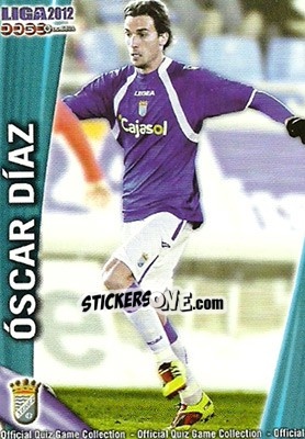 Sticker óscar Díaz - Campeonato Nacional De Liga 2011-2012 n. 872 - Mundicromo