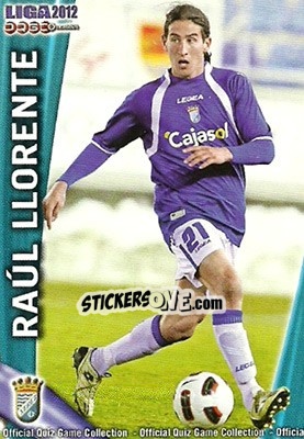 Cromo Raúl Llorente - Campeonato Nacional De Liga 2011-2012 - Mundicromo