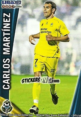 Cromo Carlos Martínez - Campeonato Nacional De Liga 2011-2012 - Mundicromo