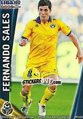 Cromo Fernando Sales - Campeonato Nacional De Liga 2011-2012 - Mundicromo