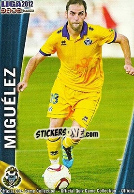 Sticker Miguélez - Campeonato Nacional De Liga 2011-2012 n. 895 - Mundicromo