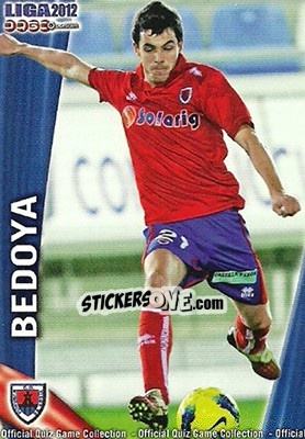 Sticker Bedoya - Campeonato Nacional De Liga 2011-2012 - Mundicromo