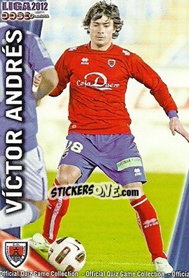 Sticker Víctor Andrés - Campeonato Nacional De Liga 2011-2012 n. 911 - Mundicromo