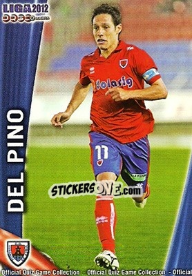 Sticker Del Pino - Campeonato Nacional De Liga 2011-2012 - Mundicromo