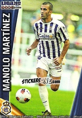 Figurina Manolo Martínez - Campeonato Nacional De Liga 2011-2012 - Mundicromo