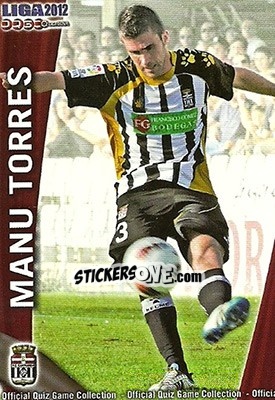 Cromo Manu Torres - Campeonato Nacional De Liga 2011-2012 - Mundicromo