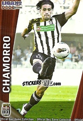 Sticker Chamorro - Campeonato Nacional De Liga 2011-2012 - Mundicromo