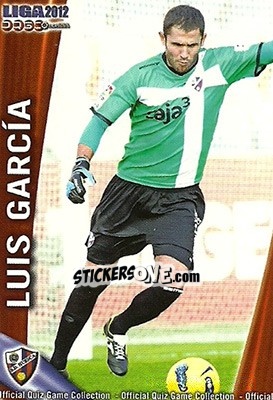 Sticker Luis García - Campeonato Nacional De Liga 2011-2012 - Mundicromo