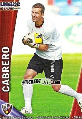 Cromo Cabrero - Campeonato Nacional De Liga 2011-2012 - Mundicromo