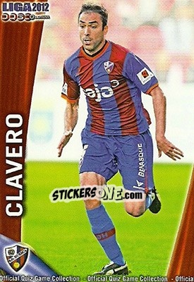 Cromo Clavero - Campeonato Nacional De Liga 2011-2012 - Mundicromo