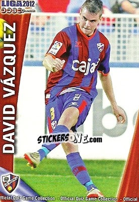 Sticker David Vázquez - Campeonato Nacional De Liga 2011-2012 - Mundicromo